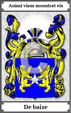 De baize Family Crest Download (JPG)  Book Plated - 150 DPI